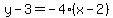 y-3=-4%28x-2%29
