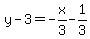 y-3=-x%2F3-1%2F3