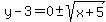 y-3=0%2B-+sqrt%28x%2B5%29
