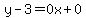 y-3=0x%2B0