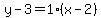 y-3=1%2A%28x-2%29