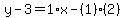 y-3=1%2Ax-%281%29%282%29