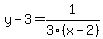 y-3=1%2F3%28x-2%29