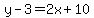 y-3=2x%2B10