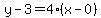 y-3=4%28x-0%29