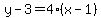 y-3=4%28x-1%29