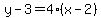 y-3=4%28x-2%29