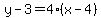 y-3=4%28x-4%29
