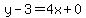 y-3=4x%2B0