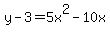 y-3=5x%5E2-10x
