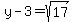 y-3=sqrt%2817%29