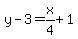 y-3=x%2F4%2B1