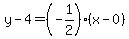 y-4=%28-1%2F2%29%28x-0%29
