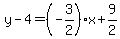 y-4=%28-3%2F2%29x%2B9%2F2
