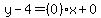y-4=%280%29x%2B0