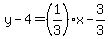 y-4=%281%2F3%29%2Ax-3%2F3