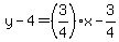 y-4=%283%2F4%29%2Ax-3%2F4