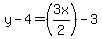 y-4=%283x%2F2%29-3