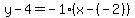 y-4=-1%28x-%28-2%29%29
