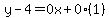 y-4=0x%2B0%281%29