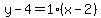 y-4=1%28x-2%29