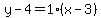 y-4=1%28x-3%29