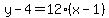 y-4=12%28x-1%29
