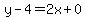 y-4=2x%2B0