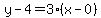 y-4=3%28x-0%29