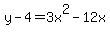 y-4=3+x%5E2-12+x