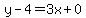 y-4=3x%2B0