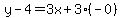 y-4=3x%2B3%28-0%29