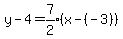 y-4=expr%287%2F2%29%28x-%28-3%29%29