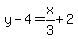 y-4=x%2F3%2B2