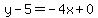 y-5=-4x%2B0
