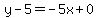 y-5=-5x%2B0
