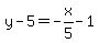 y-5=-x%2F5-1