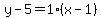 y-5=1%28x-1%29