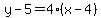y-5=4%28x-4%29
