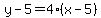 y-5=4%28x-5%29