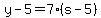 y-5=7%28s-5%29