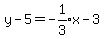 y-5+=+expr%28-1%2F3%29x+-3