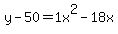y-50=1+x%5E2-18+x