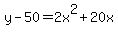 y-50=2+x%5E2%2B20+x
