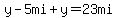y-5mi%2By=23mi