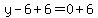 y-6%2B6=0%2B6