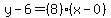 y-6=%288%29%28x-0%29