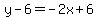 y-6=-2x%2B6