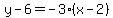 y-6=-3%28x-2%29