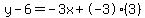 y-6=-3x%2B-3%283%29